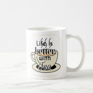 Taza De Café La Vida Es Mejor Con El Té