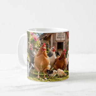 Taza De Café La vida es mejor con gallinas