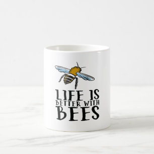 Taza De Café La vida es mejor con las abejas