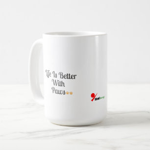 Taza De Café La vida es mejor con patas