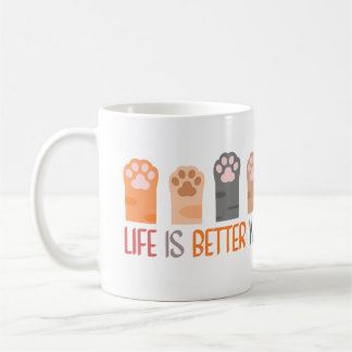 Taza De Café La vida es mejor con patas