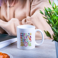 La vida es mejor con un diseño tipográfico de perr
