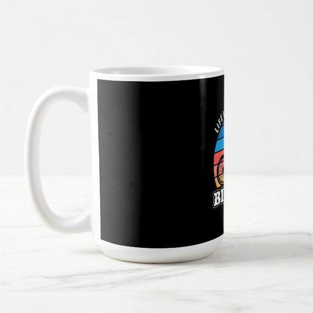 Taza De Café La Vida Es Mejor En Bicicleta (Izquierda)