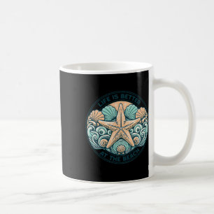Taza De Café La vida es mejor en el crucero de vacaciones de ve