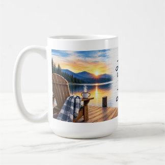 Taza de café La vida es mejor en el lago