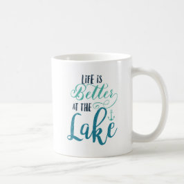 Taza De Café La vida es mejor en el lago