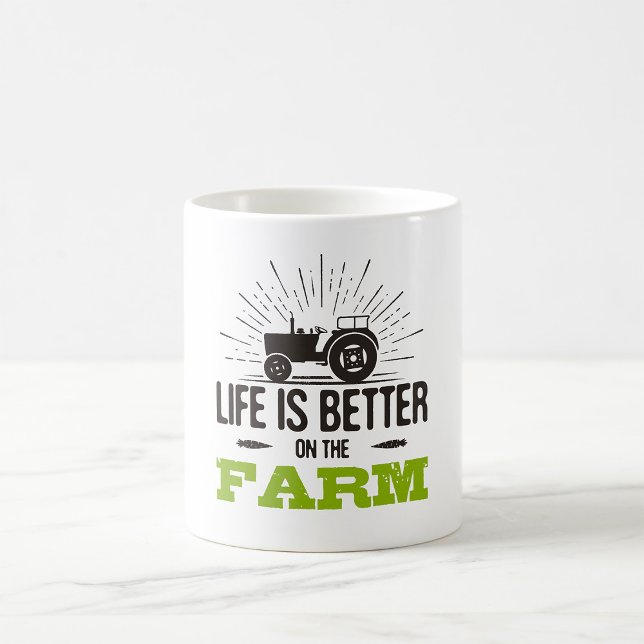 Taza De Café La Vida Es Mejor En La Granja (Subido por el creador)