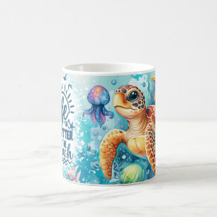 Taza De Café la vida es mejor en la playa