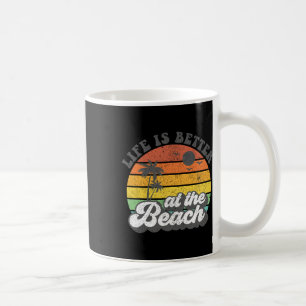 Taza De Café La Vida Es Mejor En Las Vacaciones De Verano En Pl