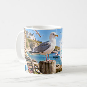 Taza De Café La vida es mejor junto al mar Gaviota