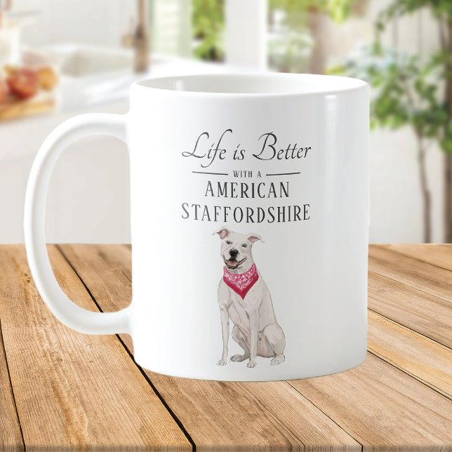 Taza De Café La vida es mejor Staffordshire de Estados Unidos (Subido por el creador)