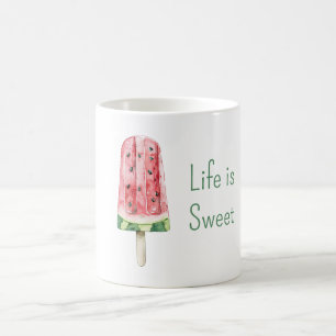 Taza De Café La vida es Paleta de Sandía Dulce