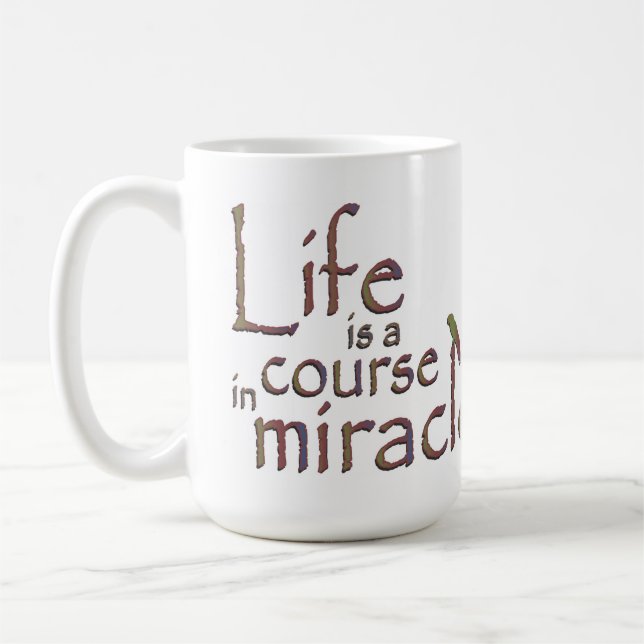 Taza De Café La vida es un curso en milagros (Izquierda)