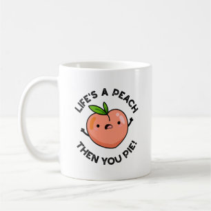 Taza De Café La vida es un guisante y luego un divertido bollo 