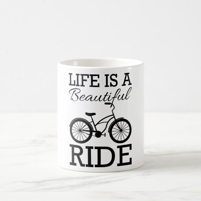 Taza De Café LA VIDA ES UNA BELLA Bicicleta divertida (Centro)