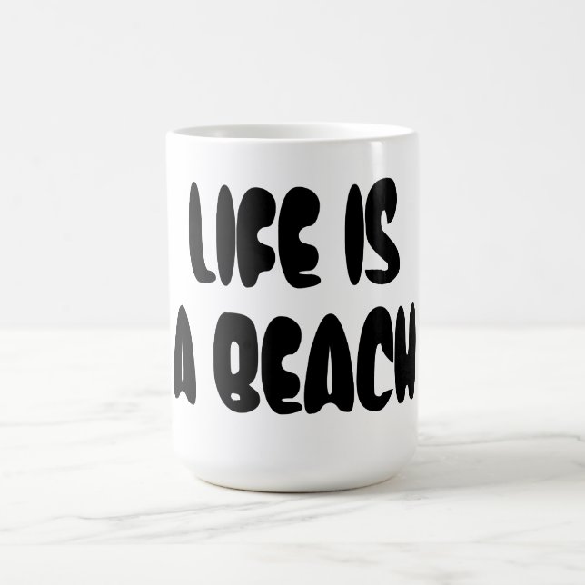 Taza De Café La vida es una playa (Centro)