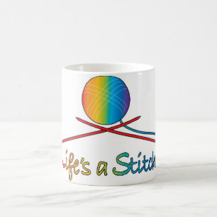Taza De Café La vida es una puntada