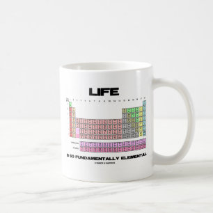 Taza De Café La Vida Es Una Tabla Periódica Básicamente Element