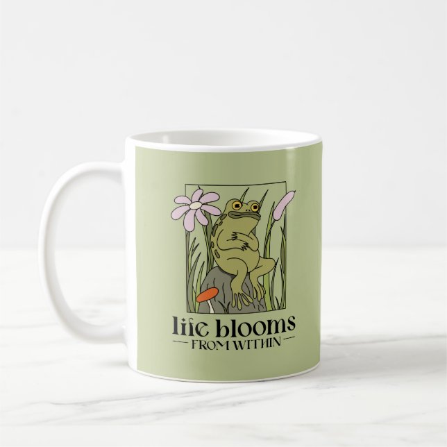 Taza De Café La vida florece desde adentro (Izquierda)