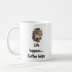 Taza De Café La vida pasa, el café ayuda a citar Inspirador