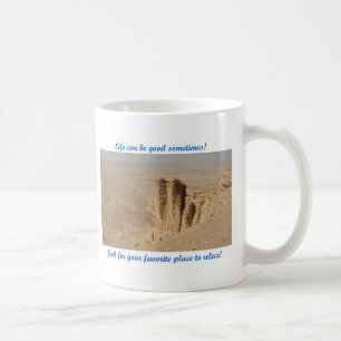 Taza De Café La vida puede ser buena - borde del mundo