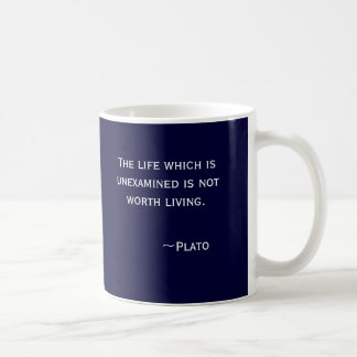 Taza De Café La vida que es no examinada no está digno de