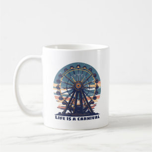 Taza De Café La vida retro es un carnaval