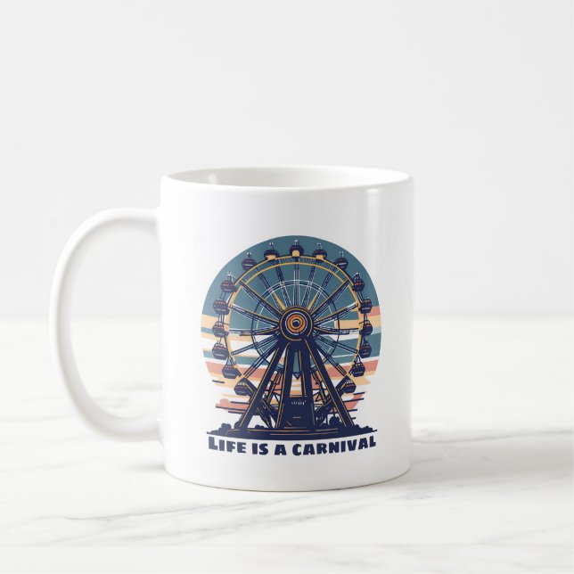 Taza De Café La vida retro es un carnaval (Izquierda)
