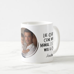 Taza De Café La vida viene con papá personalizado Foto