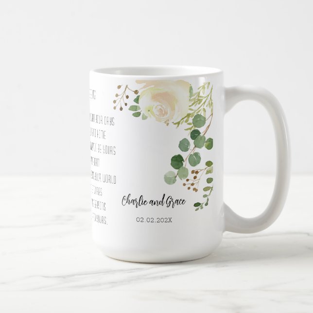 Taza De Café La vieja bendición irlandesa y la vegetación Boda  (Derecha)
