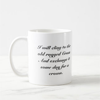 Taza De Café La vieja cruz rugosa