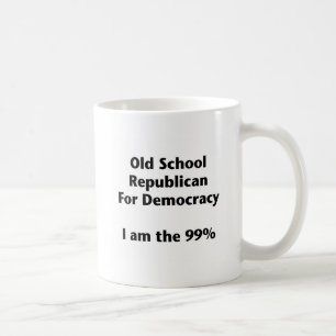 Taza De Café La vieja escuela republicana por la democracia — O
