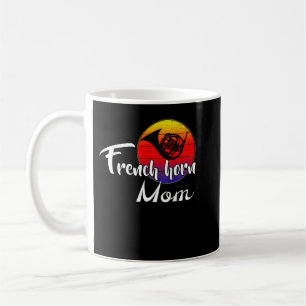 Taza De Café La vieja madre del cuerno francés Retro Sunset Fun