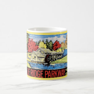 Taza De Café La Vintage de la ruta panorámica Blue Ridge