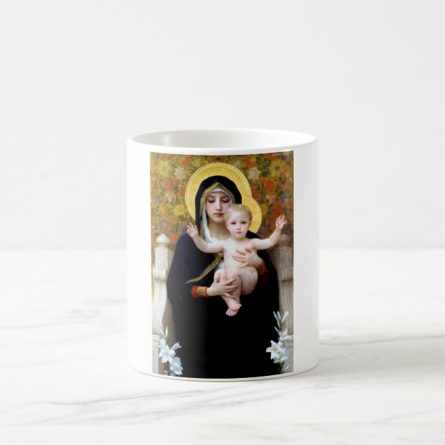 Taza De Café La Virgen de la Lily, Bouguereau (Centro)
