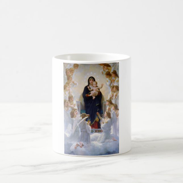 Taza De Café La Virgen de los Ángeles, Bouguereau (Centro)