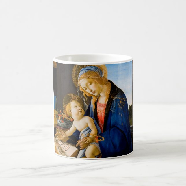 Taza De Café La Virgen y el Niño, Sandro Botticelli (Centro)