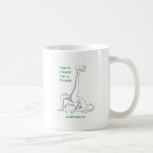 Taza De Café La yoga es más barata que un terapeuta
