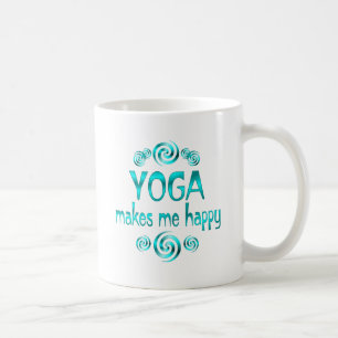 Taza De Café La yoga me hace feliz