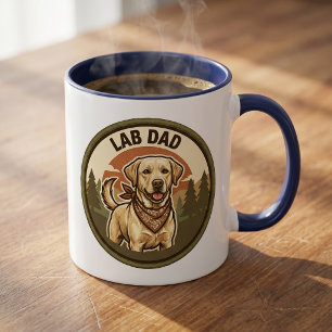 Taza de café Lab Dad Regalo para papá de Labrado