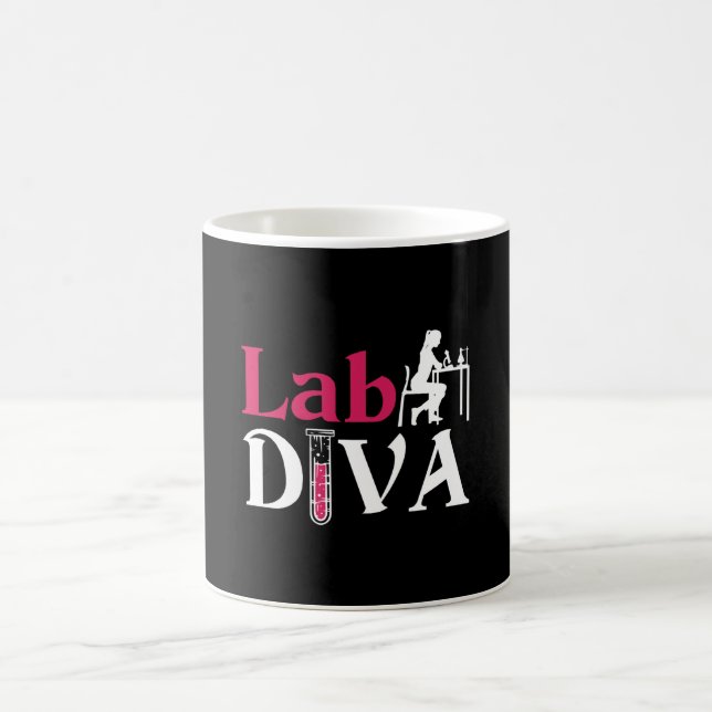 Taza De Café Lab Diva Lab Tech Chemist Laboratory Technician (Centro)