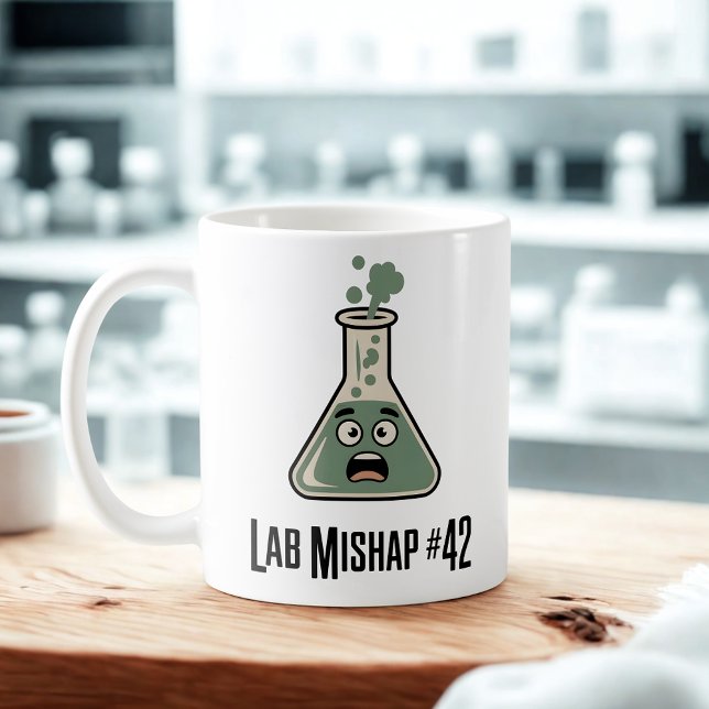 Taza De Café Lab Mishap #42 | Diseño Caos de Química   (Subido por el creador)