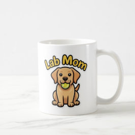 Taza De Café Lab Mom Labrador Retriever Cute Puppy Coffee Mug L