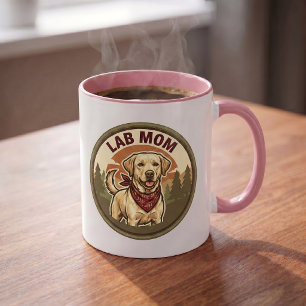 Taza de café Lab Mom   Regalo para mamá de Labrado