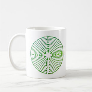 Taza De Café Laberinto de Chartres - Símbolo espiritual Antigüe