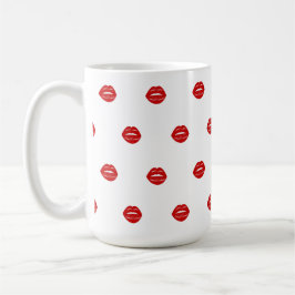 Taza De Café labios rojos