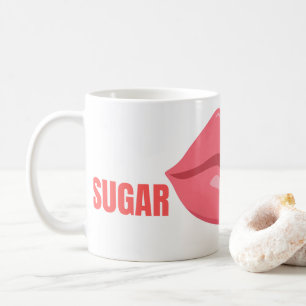 Taza De Café Labios y actitud rojas - Diseño audaz y bello