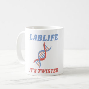 TAZA DE CAFÉ LABLIFE ESTÁ TORCIDO - ADN TORCIDO