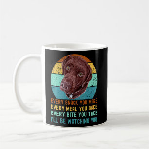 Taza De Café Laboratorio De Chocolate Labrador Perro Recuperado