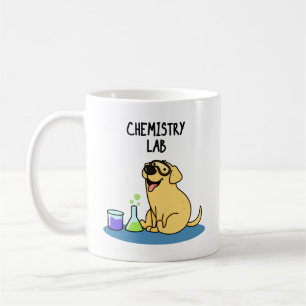 Taza De Café Laboratorio de Química Funny Labrador Perro Pun